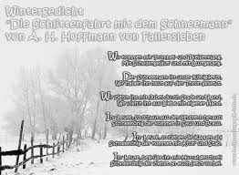 Gedichte waren und sind teil vieler kulturen und spielen in der literatur eine wichtige rolle. Wintergedicht Die Schlittenfahrt Mit Dem Schneemann