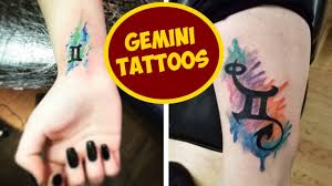 Due to mutable air sign having mercury as a ruling planet. Zodiac Signs Tattoos Gemini Youtube