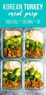 Korean Turkey Meal Prep Recipe Ground Turkey Meal Prep Meal Prep Meal Prep Bowls