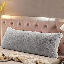 These sizes are really the best for sleeping the downside to a long pillow is that the fill can migrate to the ends more easily and they are less. Amazon Com Reafort Luxury Long Hair Pv Fur Faux Fur Body Pillow Cover Case 21 X50 With Hidden Zipper Closure Grey 21 X54 Pillow Cover Home Kitchen