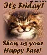 Myspace Comments Friday Cat Smile Copy Jpg Friday Cat Happy Friday Its Friday Quotes