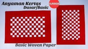 Gunakan kombinasi warna lain untuk membuat seni anyaman dari budaya lain (mis. Kerajinan Anyaman Dari Kertas Basic Dasar Basic Paper Woven Youtube