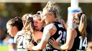 The collingwood football club, nicknamed the magpies or colloquially the pies, is a professional australian rules football club based in melbourne, victoria. Aflw Finals 2021 Collingwood Win Thriller Melbourne Defeat Fremantle Herald Sun