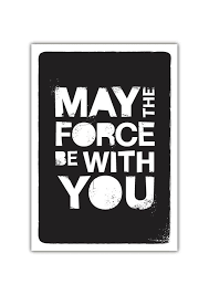 May The Force Be With You Star Wars Poster Instant Download Life Quote Quote Print Letterpress Style Typography Gift Idea Children Art Prints Quotes Star Wars Poster Letterpress Poster