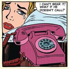 Retro Pop Art Phone Call Wall Mural