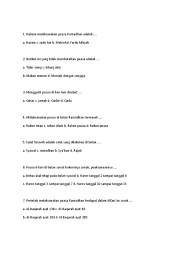 Puasa enam hari di bulan syawal setelah ramadhan masyru' (disyari'atkan). 1 Hukum Melaks