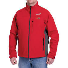 milwaukee mens large m12 12 volt lithium ion cordless red heated jacket jacket only