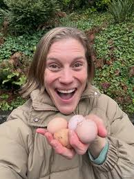 Now 4 of my girls are laying!!! I didn’t expect eggs in winter but here we  go!!! , I love having chickens…..I’m gonna need more property! 🤣,  #chickenmom