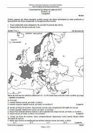 Maybe you would like to learn more about one of these? Bac 2017 Geografie Modele De Subiecte Si Barem La Geografie La Bacalaureat Mediafax Geography World Map Map