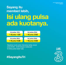 Maybe you would like to learn more about one of these? 3 Indonesia Isi Ulang Pulsa Tri Kamu Sekarang Ada Kuota Facebook