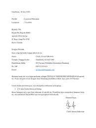 Contoh surat lamaran kerja di atas merupakan gambaran untuk melamar kerja melalui email dalam bahasa inggris. Lamaran Pekerjaan Apotek Dna Farma