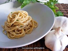 Spaghetti Cremosi Aglio Alici E Prezzemolo La Cucina Sottosopra