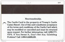 The trump rewards visa card helps you gain unique rewards. Casino Cards Trump Castle Casino Atlantic City Nj Castle Gold Card S971 Over Mag Stripe