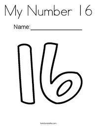 Number 16 coloring pages above cost nothing, moreover, one can access them online as well. My Number 16 Coloring Page Twisty Noodle Number 16 Numbers Preschool Coloring Pages