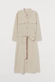 Robe en lin, choix, code promo et livraison, la redoute simplifie votre achat sur internet. Robe Chemise En Lin Melange Beige Femme H M Fr