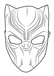 12 Disegni Di Black Panther Da Colorare Disegni Maschere Disegni Da Colorare