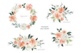 3 964 transparent png of flower. Pink Coral White Watercolor Flowers Png Clipart By Watercolorflowers Thehungryjpeg Com