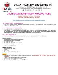 The right place to know and book fast easy and cheap tours all over the world. Krabi Honeymoon Packages Phi Phi Island Hong Island Exclusive D Asia Travels