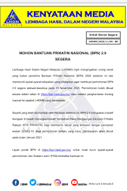 Surat resmi dari sekolah dalam bahasa inggris. Maklum Balas Lhdn