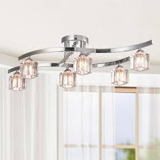 Check spelling or type a new query. Orren Ellis Murial 6 Light 29 8 Unique Statement Modern Linear Semi Flush Mount Reviews Wayfair