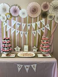 Birthday Cake Table Decoration Ideas Twinkle Twinkle Little Star Birthday Dessert Table Pinkandgold Firstbirthday Star Birthday Party Twinkle Twinkle Baby Shower First Birthdays