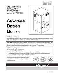 Raypak 336,000 btu digital electronic ignition natural gas pool heater. Raypak Advanced Design Boiler 500 750 1000