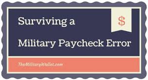 Surviving A Military Paycheck Error Where To Get Help