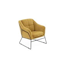 It has been crafted with a durable wood frame construction and rich linen upholstery. Klaus Accent Chair Mustard Madden Furniture