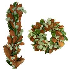 Salal eucalyptus evergreen garland adds a perfect touch to your home decorations by adding a holiday or special event touch to your mantle, nativity scene, stair rails, or any other feature. Magnolia Eucalyptus Fresh Garland Wreath Combo Christmas Decorations