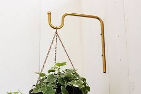 Planter Hanger Minimalist Plant Bracket Brass Wall Hook Etsy Wall Plant Hanger Hanging Plant Hooks Hanging Plant Wall