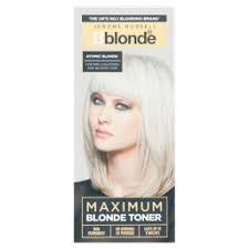 Hair toner is most commonly used on blonde hair to alter the tone of the blonde. Jerome Russell Bblonde Maximum Blonde Toner Atomic Blonde Asda Groceries