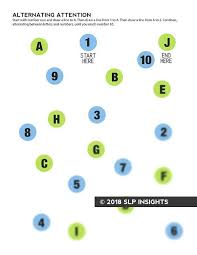 Alternating Attention Task Cognitive Activities Speech Therapy Resources Speech Therapy Activities