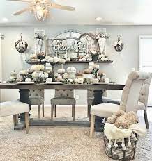 Fall Farmhouse Decor Fancy Fix Decor Traditional Farmhouse Farm Table Set For Thanksgivi Farmhouse Dining Room Farmhouse Fall Decor Farmhouse Style Furniture