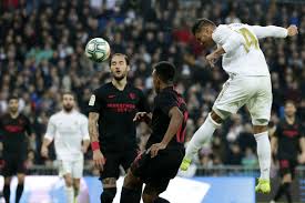 Sevilla match on jan 18, 2020. La Liga Real Madrid 2 1 Sevilla Casemiro Double Frustrates Julen Lopetegui