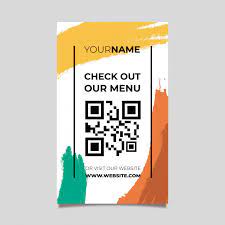 How to design your qr code. Free Vector Qr Code Template Menu In Memphis Style