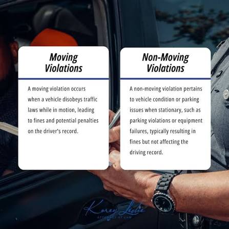 🚦 Traffic violations fall into 2 categories: moving violations and non-moving  violations. For guidance through a traffic violation, contact Korey Leslie,  Attorney-At-Law at (717) 714 - 3893 today.