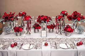 Mariage Rouge Et Argent J Ai Dit Oui Silver Wedding Decorations Red Wedding Theme Red And White Weddings