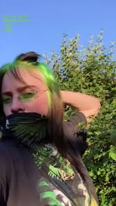 Pin By Magical Mist On Billie Green Hair Billie Eilish Her Hair