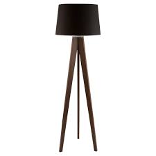 Tesco Tripod Wooden Floor Lamp Dark Wood Black Shade Wooden Floor Lamps Floor Lamp Wooden Tripod Floor Lamp