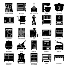 Count on our restaurant equipment repair technicians. Restaurant Kitchen Equipment Icon Set In Flat Style Stock Vector Illustration Of Oven Design 144379912