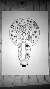 Black And White Light Bulb Drawing Image De Black And White Cactus And Light Bulb Light Bulb Art Drawing Light Bulb Drawing Art