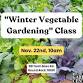 "Winter Vegetable Gardening" Class event in Round Rock, TX