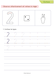 2 Maternelle Ms Gs Apprendre A Ecrire Le Chiffre 2 Alphabet Practice Worksheets Math For Kids Learning Math