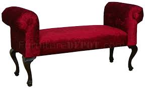 Select same day delivery or drive up for easy contactless purchases. Red Fabric Elegant Traditional Bench