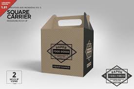 Square Carrier Packaging Mockup Packaging Mockup Free Packaging Mockup Business Card Logo