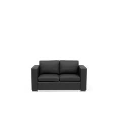Ouvrez les portes du plus beau magasin du web ! Beliani Canape 2 Places En Cuir Noir Helsinki Cdiscount Maison