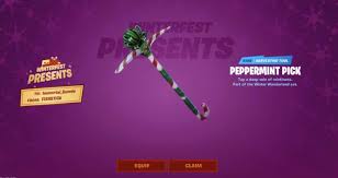 Aug 27, 2019 · 🥇become a member : Fortnite Presents Which Christmas Winterfest Present Has The Peppermint Pick Pickaxe Fortnite Insider