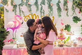 Girly Tropical Safari Birthday Party Ideas Photo 1 Of 24 Catch My Party Safari Birthday Animal Themed Birthday Party Jungle Safari Party