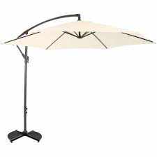 This means you can shade from the sun no matter these weights can be filled with water or sand and will ensure your parasol stays put. Charles Bentley Hanging Cantilever Parasol Cream 3m Wilko