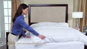 We scrooch up maybe once a night. How To Keep Your Feather Bed From Sliding Around Downlite Youtube